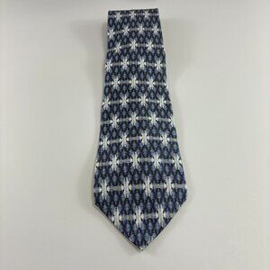 Peter Thomas by Superba Blue / Silver Men's Tie 4" x 59" Vintage